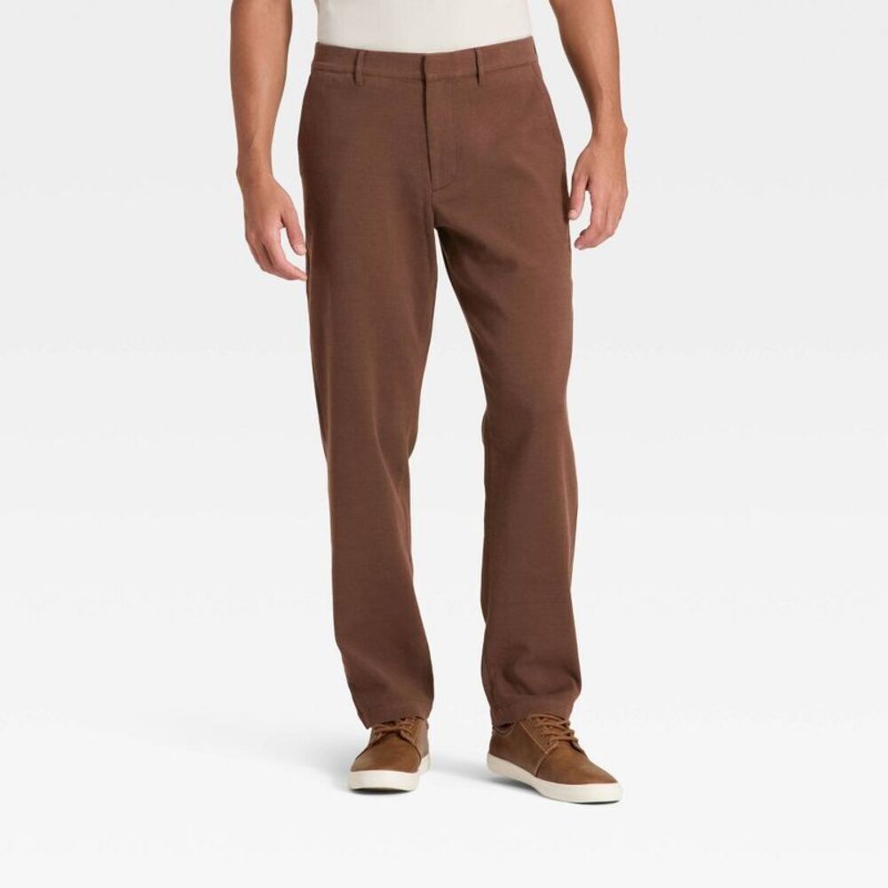 Men's Comfort Wear Trousers - Goodfellow & Co Brown 36x30
